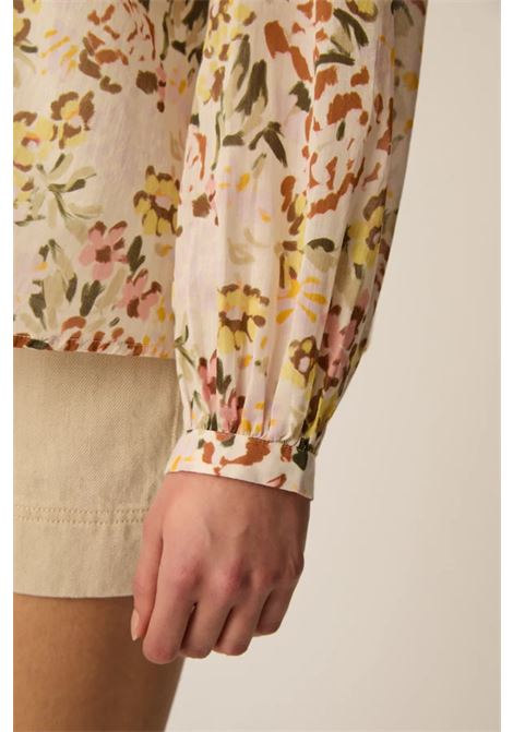 Blusa Des Petits Hauts Roxane Verveine in voile di cotone Des Petits Hauts | Bluse | 1E260464VERVENIE